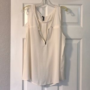 Cream dressy tank